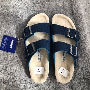 Brand New Sherpa-lined Birkenstocks